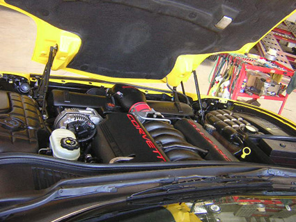 Corvette engine work detailing www.autobodyunlimitedinc.com